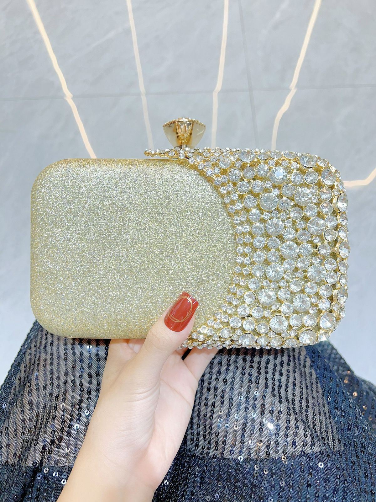 Crystal Cascade Bag