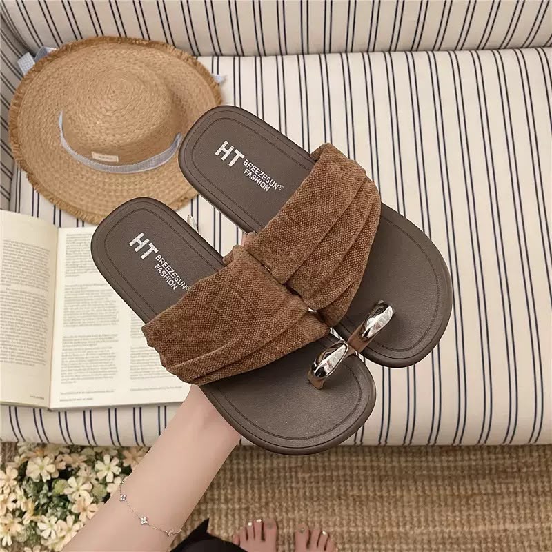Platform Double Strap Buckle Flat Sandal VP
