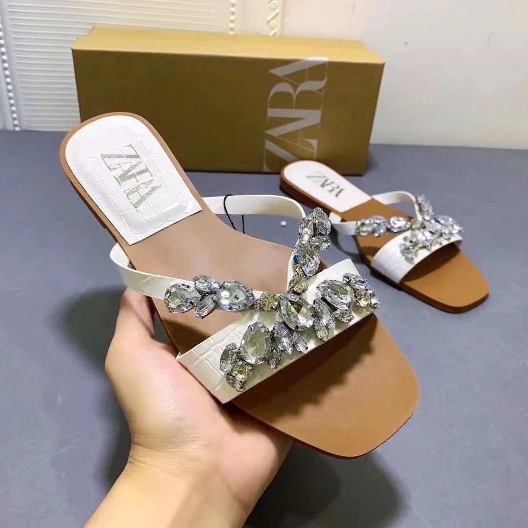 Crystal Embellished Sandals