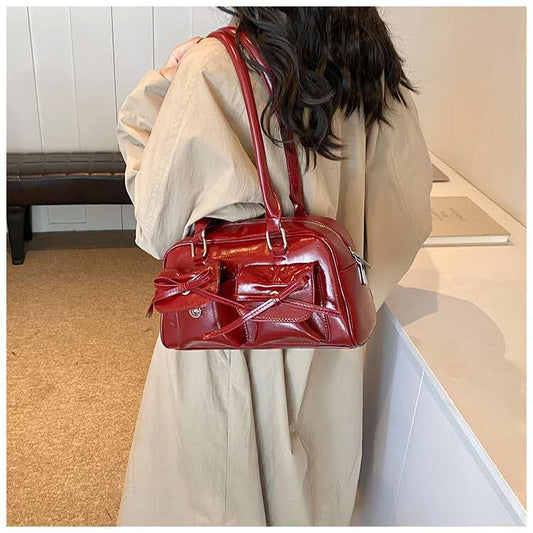 Ruby Charm Bow Tote Bag