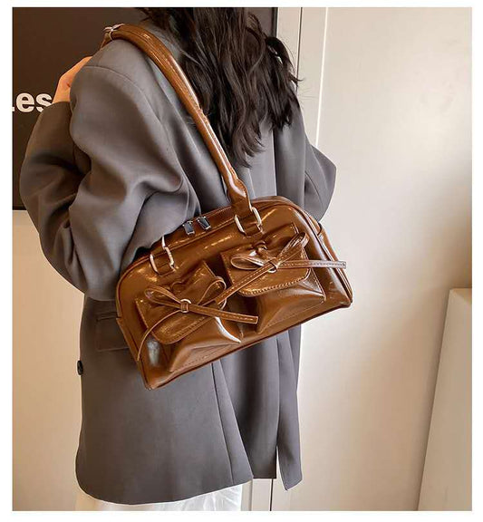Ruby Charm Bow Tote Bag
