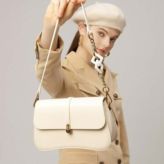 Midnight Luxe Chain Satchel Bag
