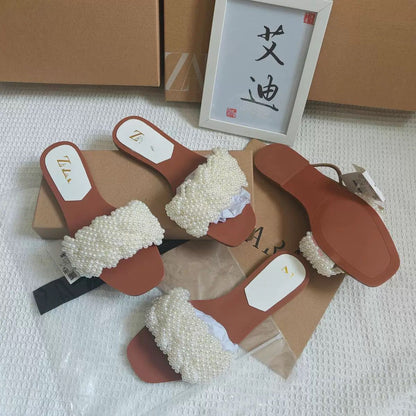 Pearl Embellished Sandal