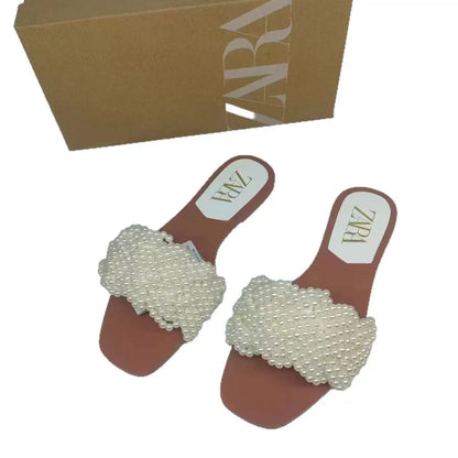Pearl Embellished Sandal