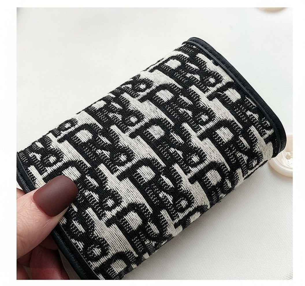 Monogram Canvas Accordion Card Holder