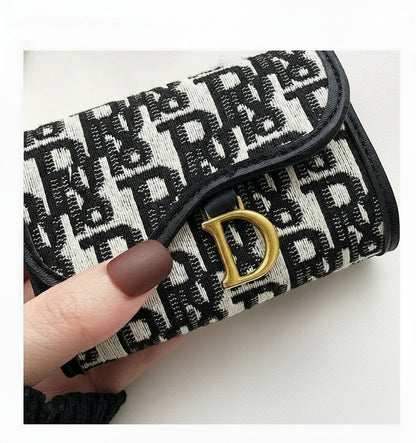 Monogram Canvas Accordion Card Holder