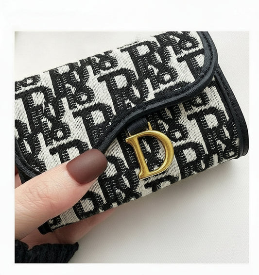 Monogram Canvas Accordion Card Holder